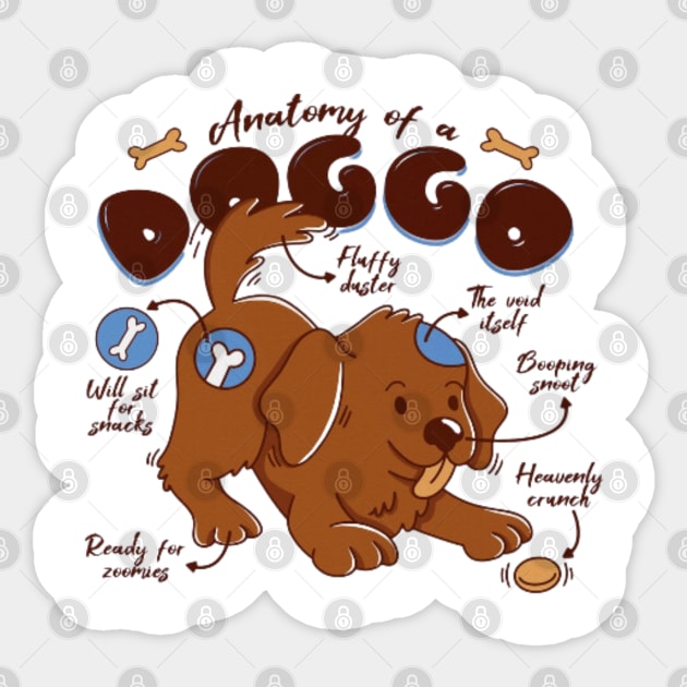 Anatomy of a Doggo Sticker by Digital-Zoo